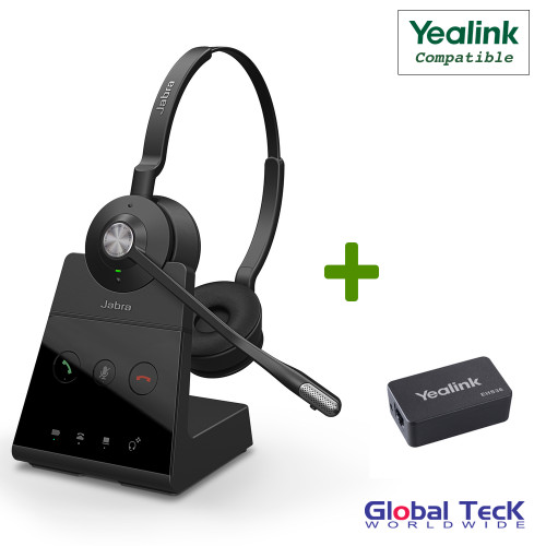 Yealink Compatible Jabra Engage 65 Wireless Mono Headset Bundle