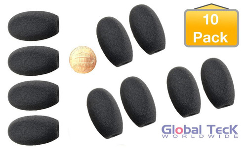 10-Pk Foam Mic Covers - Windscreens for Gaming, Jabra , Evolve Series, Plantronics , Sennheiser and VXi - #GTW 8740-10 10-Pk Foam Mic Covers - Windscreens for Gaming, Jabra , Evolve Series, Plantronics , Sennheiser and VXi - #GTW 8740-10