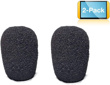 Headset Foam Microphone Windscreens For Blue Parrot B250, B350, B450, B550, C400 Plantronics, Jabra, Lapel, Lavaliers,Telex, Movo, VXI- Lux, Passport