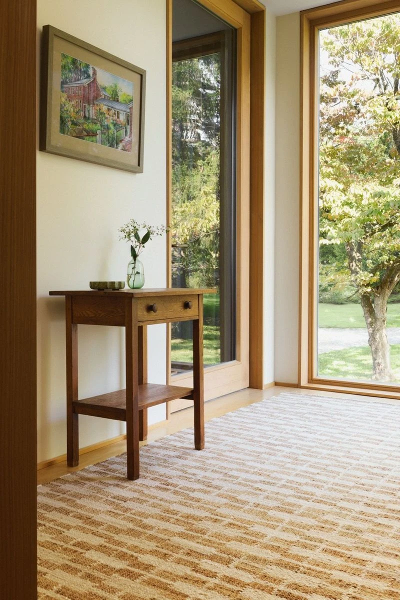 Gibson Natural jute rug in an entry