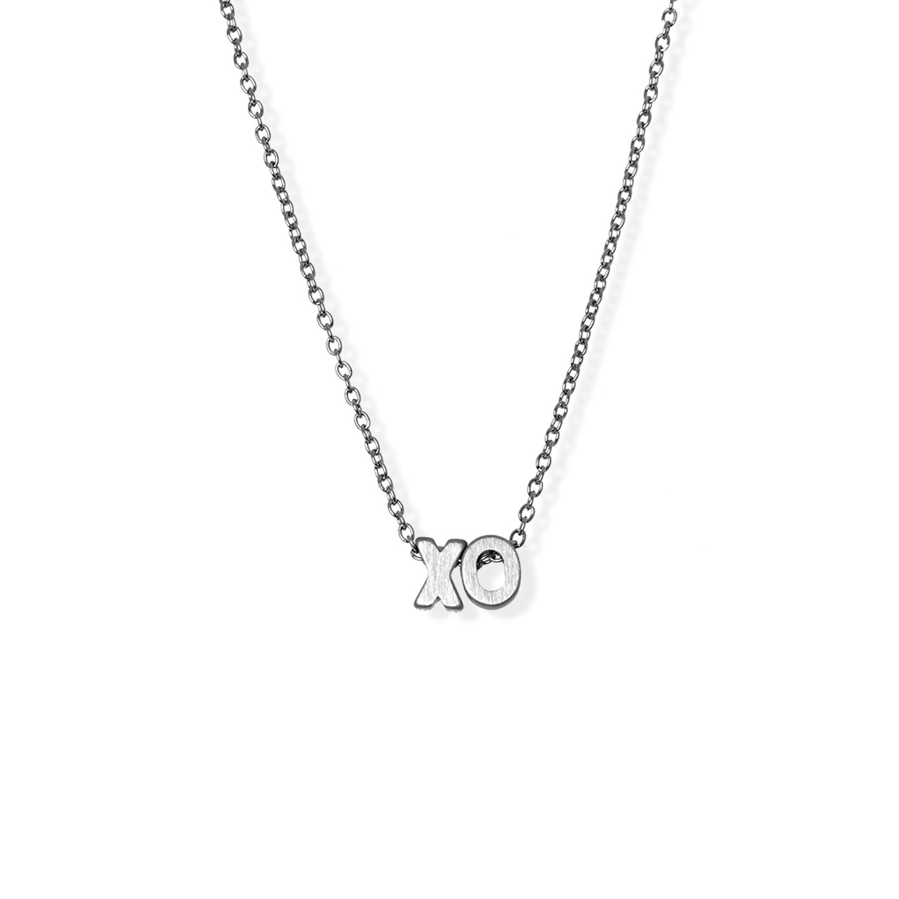 14k Yellow Gold XO Necklace 8mm | Cardow Jewelery