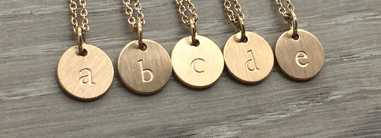 monogram chain necklace