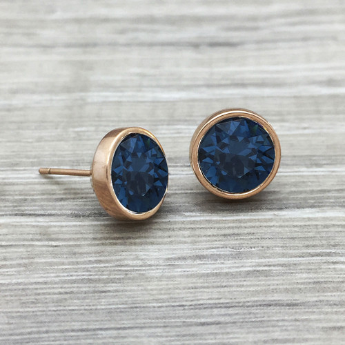 Rose Gold Swarovski Stud in Montana