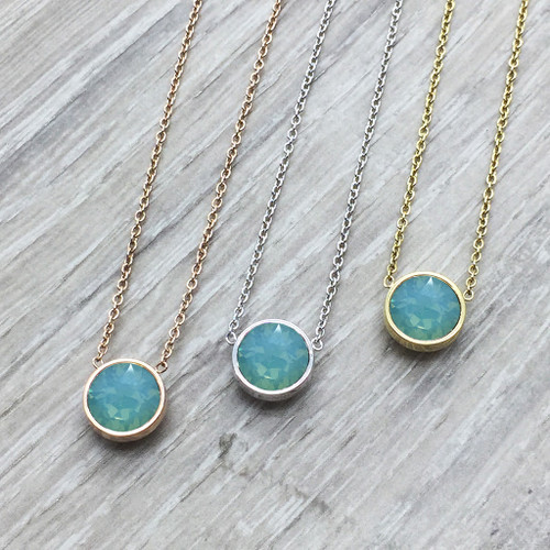 Swarovski Necklace in Pacific Opal