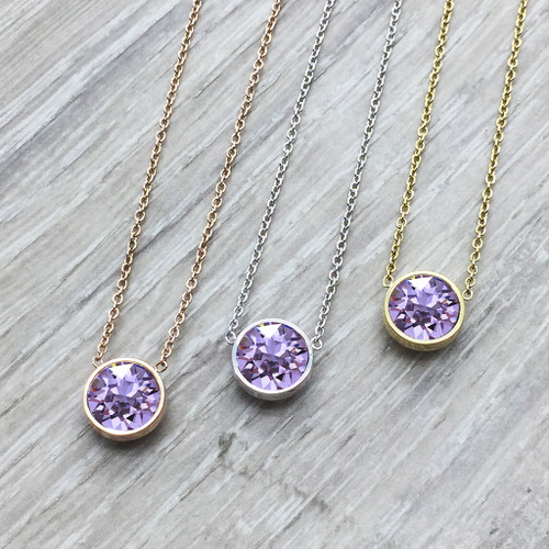 Swarovski Necklace in Violet