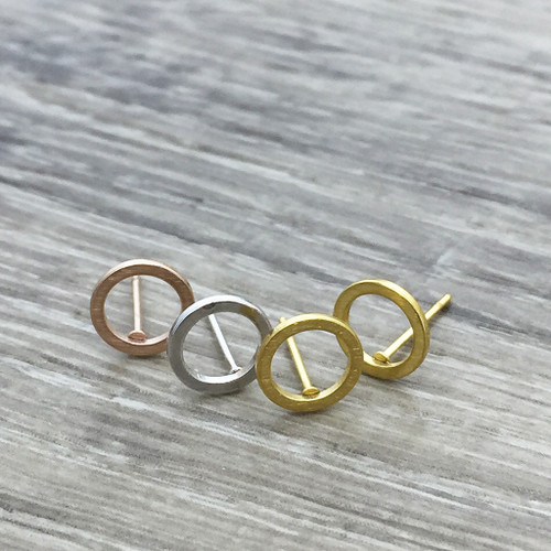 Open circle earring