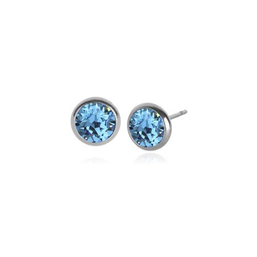 Classic Swarovski Stud in Aquamarine