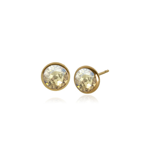 Classic Swarovski Stud in Golden Shadow