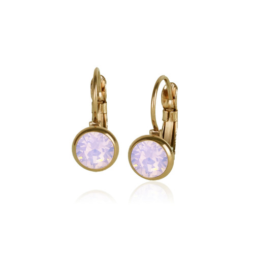 Classic Swarovski Frenchback in Pink Opal