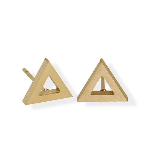 Luxe Open Triangle Earrings