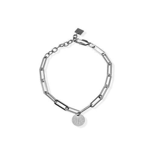 Lowercase Monogram Paperclip Bracelet