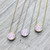 Swarovski Necklace in Pink Opal