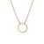 Eternity open circle necklace