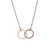 Double infinity necklace