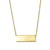 Luxe Brushed Bar Necklace