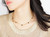 Stationed Triangle Necklace