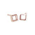 Polished Open Square Earring