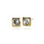 Classic Square Swarovski Stud in Crystal