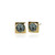 Classic Square Swarovski Stud in Black Diamond