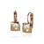 Classic Square Swarovski Frenchback in Golden Shadow
