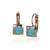 Classic Square Swarovski Frenchback in Pacific Opal