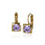 Classic Square Swarovski Frenchback in Violet