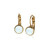 Classic Swarovski Frenchback in White Opal