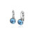 Classic Swarovski Frenchback in Aquamarine