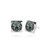 Luxe Square Swarovski Stud in Black Diamond