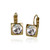 Luxe Square Swarovski Frenchback in Crystal