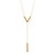 "V" and Bar Y-Necklace