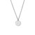 Brushed disc necklace