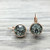 Rose Gold Swarovski Earring in Black Diamond