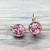 Light Rose Swarovski Earring in Rose Gold