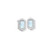 Rectangle Textured Earring in Silver