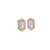 Rectangle Textured Earring in Gold