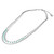 Enamel Drop and Curb Chain Necklace in Turquoise