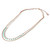 Enamel Drop and Curb Chain Necklace in Turquoise