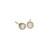 Circle Textured Earring in Gold