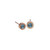 Circle Textured Earring in Rose Gold