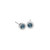Circle Textured Earring in Silver