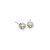 Circle Textured Earring in Silver
