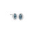 Marquise Textured Earring in Silver