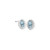 Marquise Textured Earring in Silver