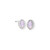 Marquise Textured Earring in Silver