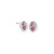 Marquise Textured Earring in Silver