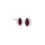 Marquise Textured Earring in Silver