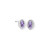 Marquise Textured Earring in Silver