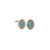 Marquise Textured Earring in Rose Gold