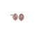 Marquise Textured Earring in Rose Gold